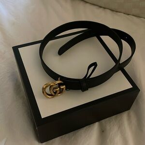 Gucci marmont thin belt size 75